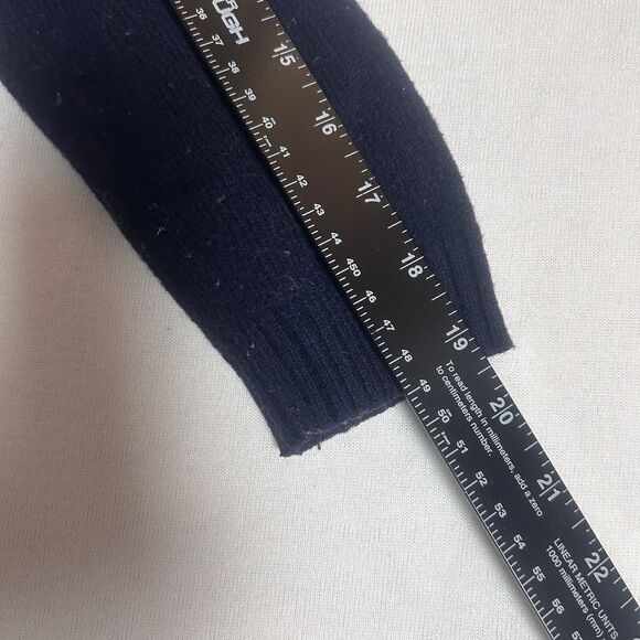 Gap Lambswool Cardigan Sweater Womens Small Long Sleeve Button Down Blue Aztec - Picture 8 of 9